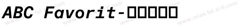 ABC Favorit字体转换